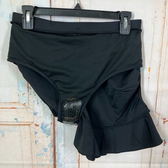 Holipick High Waist Swim Skirt w/Built In Brief, Black Women's Size L NWT - Picture 4 of 7